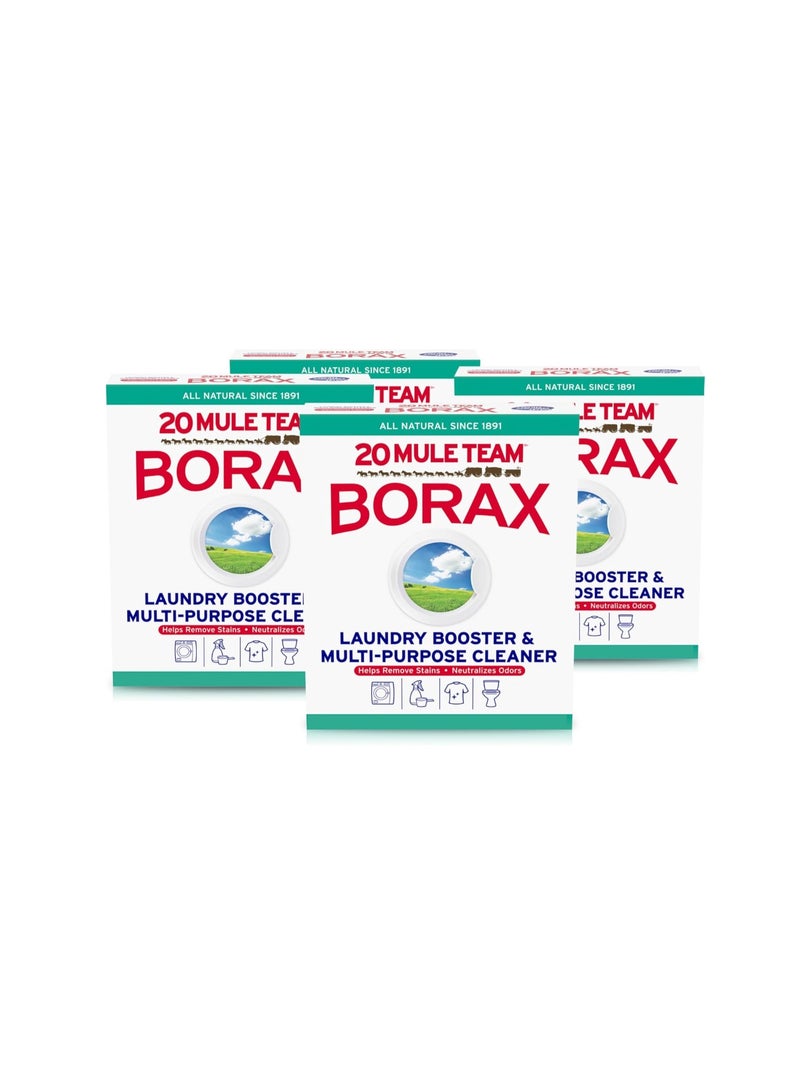 بوراكس عبوة من 4 قطع - 20 ميول تيم بوراکس معزز للغسيل ومنظف متعدد الأغراض - Image 1